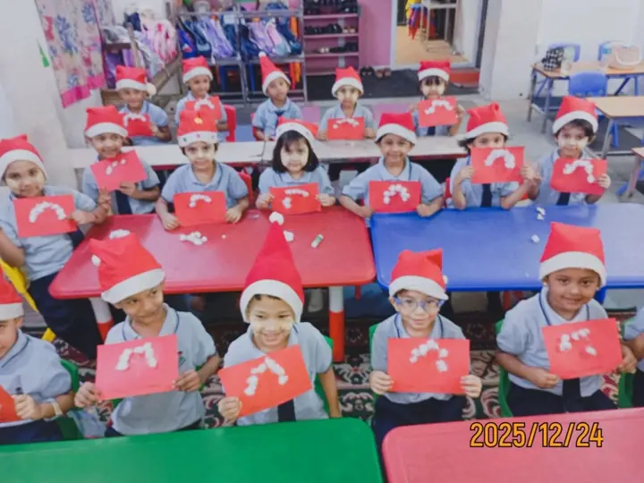 Kindergarten children learning together